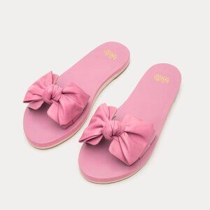 Frances Valentine Sandy Cloud Slide Soft Nappa Pink Oyster